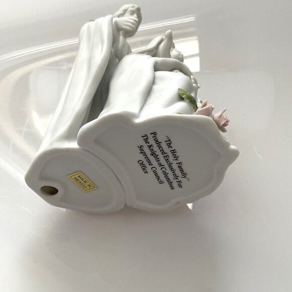 “THE HOLY FAMILY” PROCELAIN FIGURINE THE KNIGHTS OF COLUMBUS SUPREME COUNCIL OFF - Picture 9 of 9